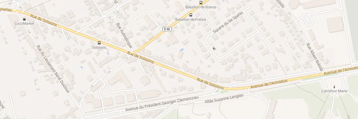 Plan du 63B Rue de Soissons à Compiègne