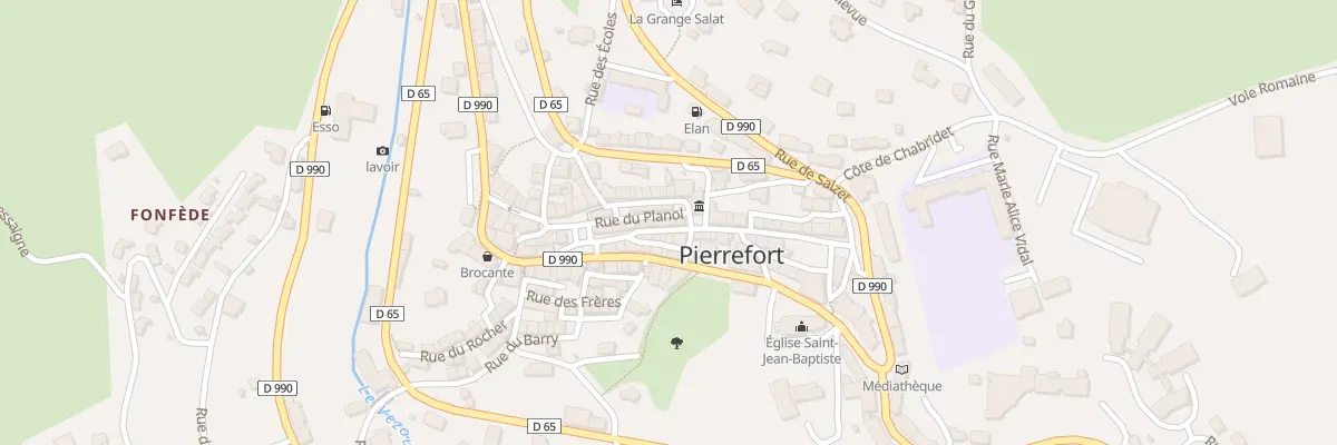 Plan du 7 Rue de la Mairie à Pierrefort