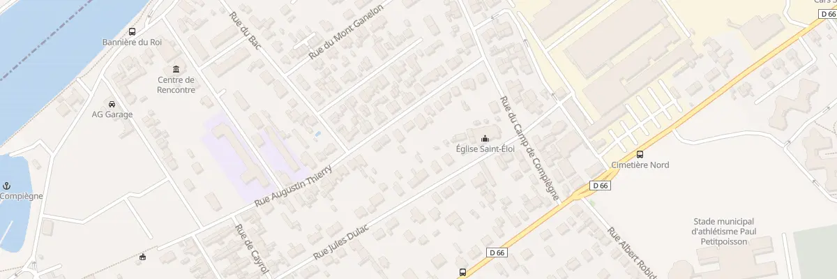 Plan du 21 Rue Augustin Thierry à Compiègne