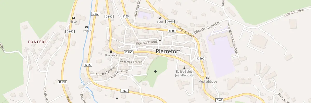 Plan du 19 Av Georges Pompidou à Pierrefort