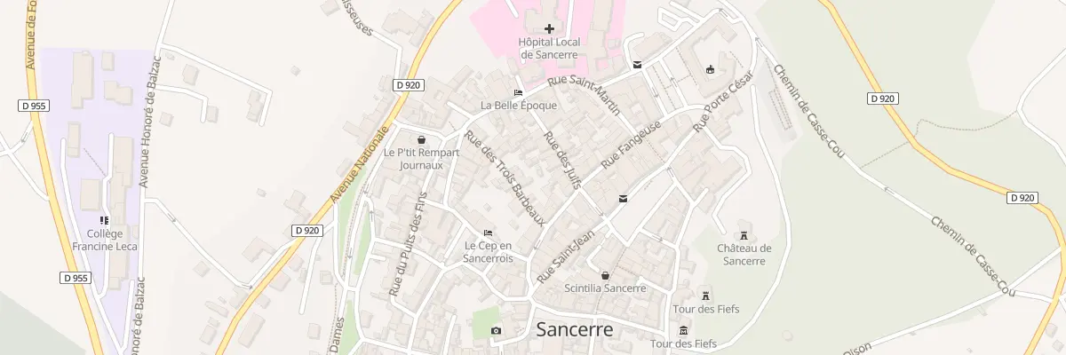 Plan du 6 Rue des Trois Barbeaux à Sancerre