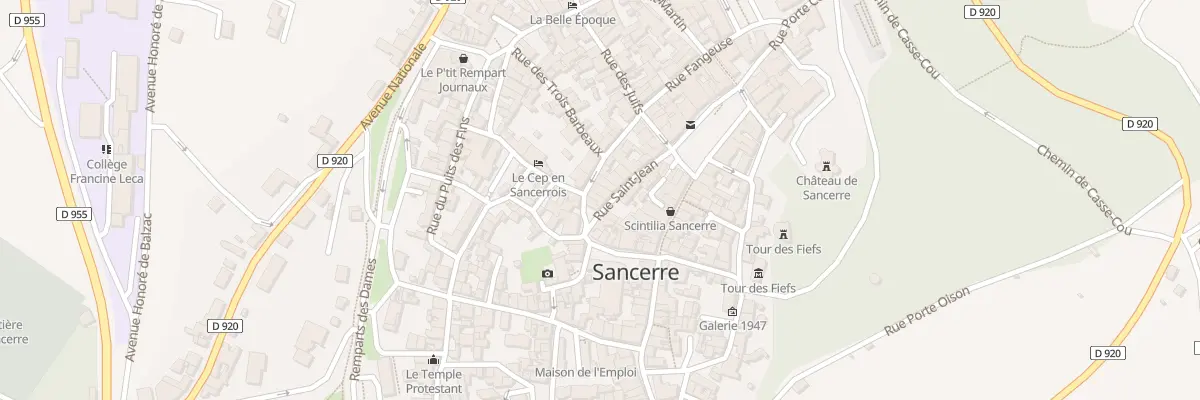 Plan du 1 Rue Saint-Jean à Sancerre