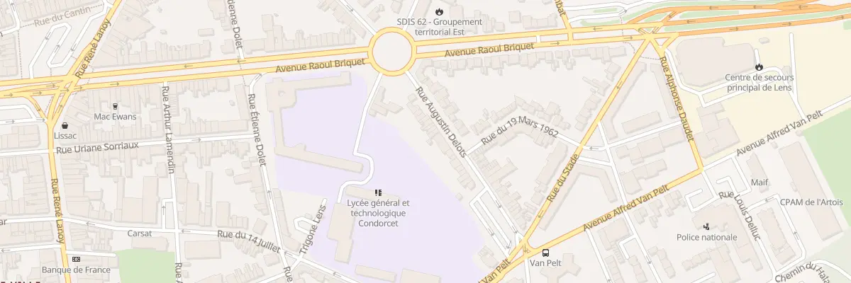 Plan du 18 Rue Augustin Delots à Lens