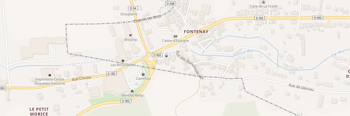 Plan du 101 Av de Fontenay à Saint-Satur
