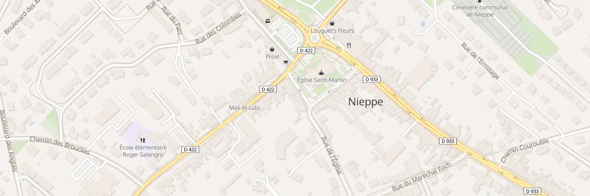 Plan du 113 Pl du General de Gaulle à Nieppe
