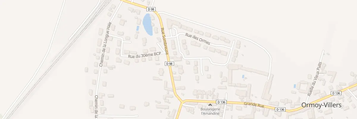 Plan du 5 Rue Sombreuse à Ormoy-Villers