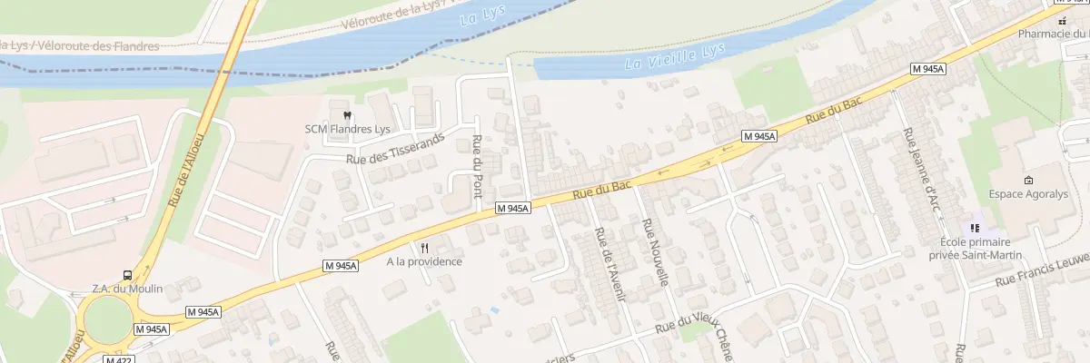 Plan du 490 Rue du Bac à Erquinghem-Lys