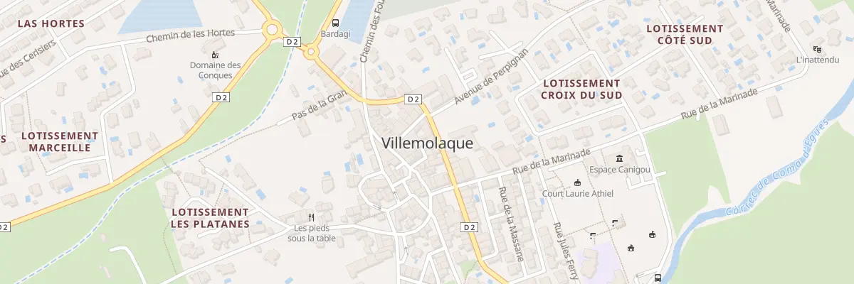 Plan du 9 Le Porxo à Villemolaque