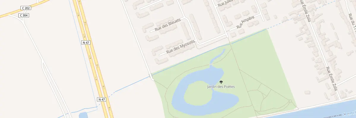 Plan du 9 Rue des Myosotis à Salomé