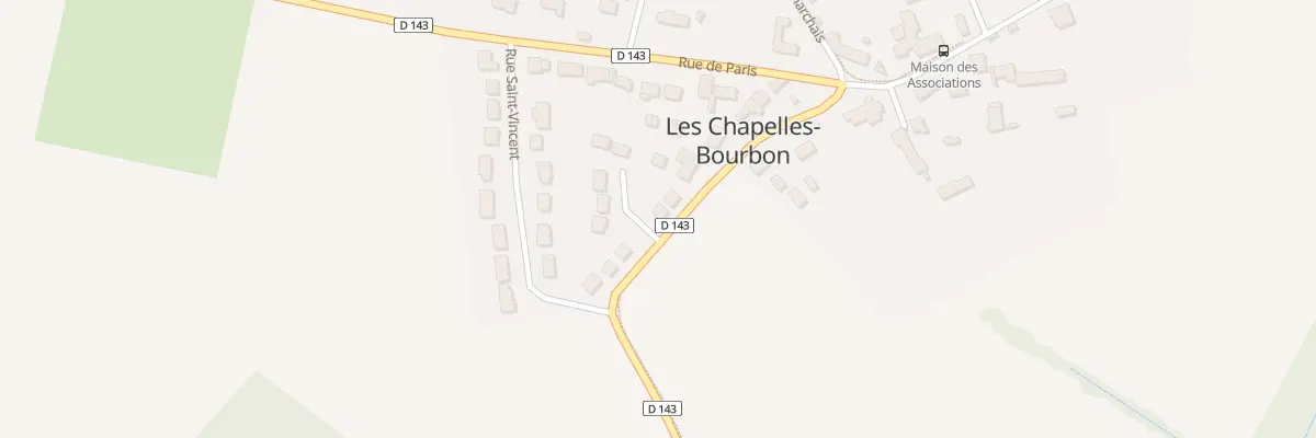 Plan du 1 Rue des Tilleuls aux Chapelles-Bourbon