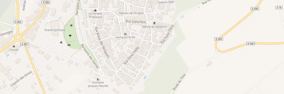 Plan du 17 Rue Porte Vieille à Sancerre