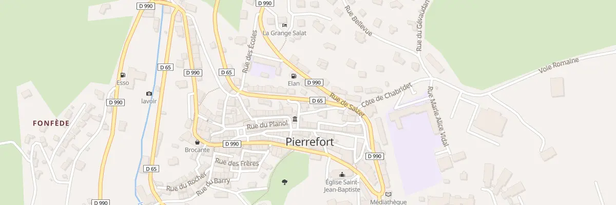 Plan du 5236 Le Bourg à Pierrefort