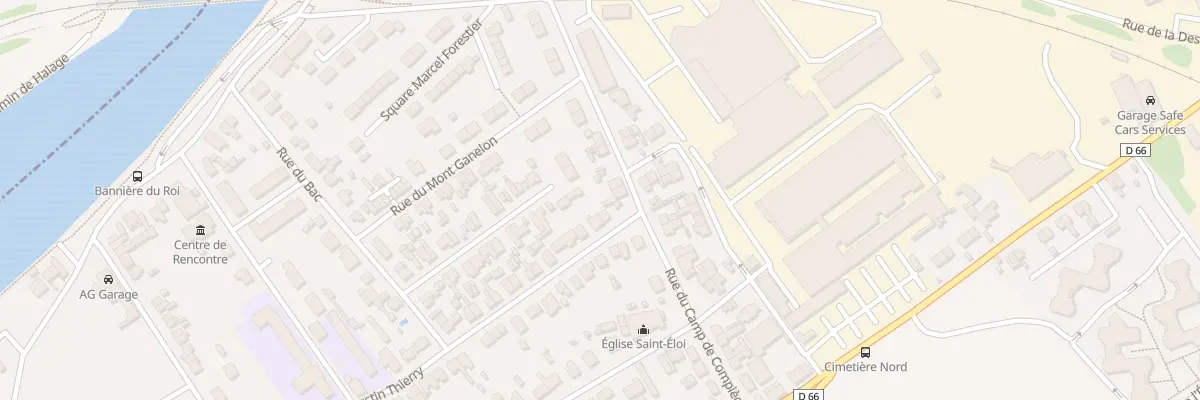 Plan du 6 Rue Augustin Thierry à Compiègne