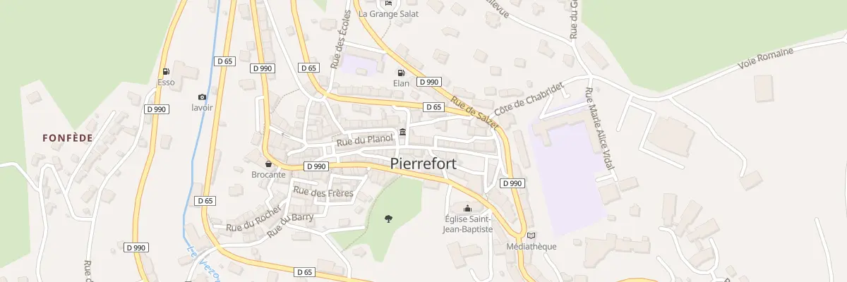 Plan du 15 Rue de la Mairie à Pierrefort