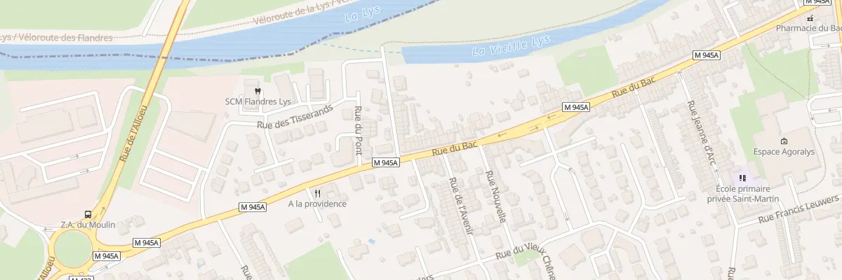 Plan du 476 Rue du Bac à Erquinghem-Lys