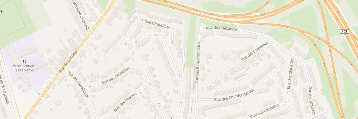 Plan du 17 Rue Gandhi à Lens