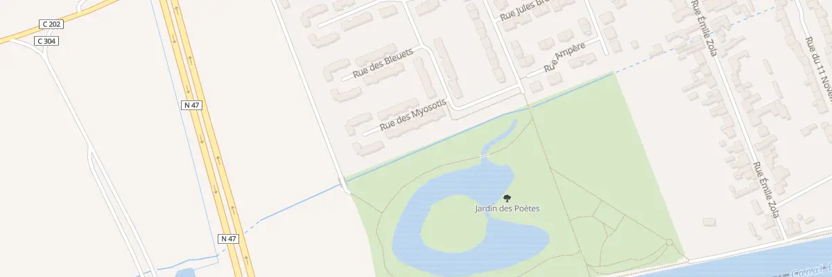 Plan du 7 Rue des Myosotis à Salomé