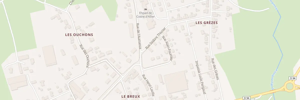 Plan du 2 Rue Théodore de Banville à Cosne-d’Allier