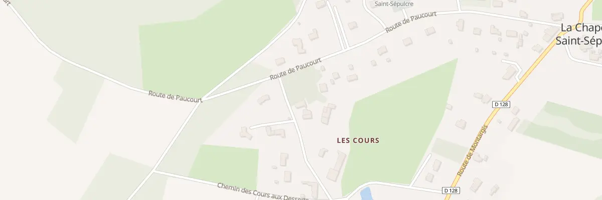 Plan du 350 Rue des Cours à La Chapelle-Saint-Sépulcre