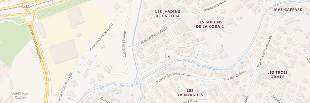Plan du 10 Rue Rachel Louise Carson à Canohès