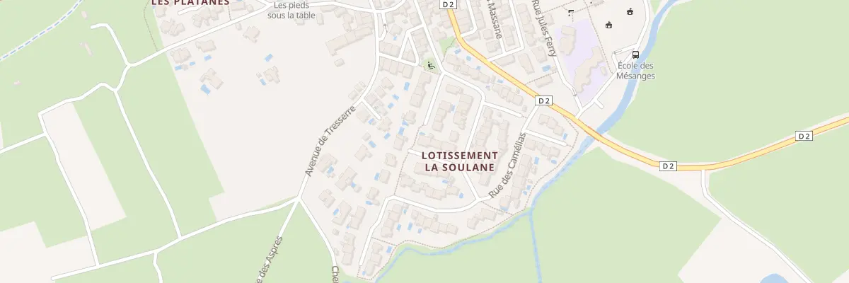 Plan du 9038 Lot la Soulane à Villemolaque