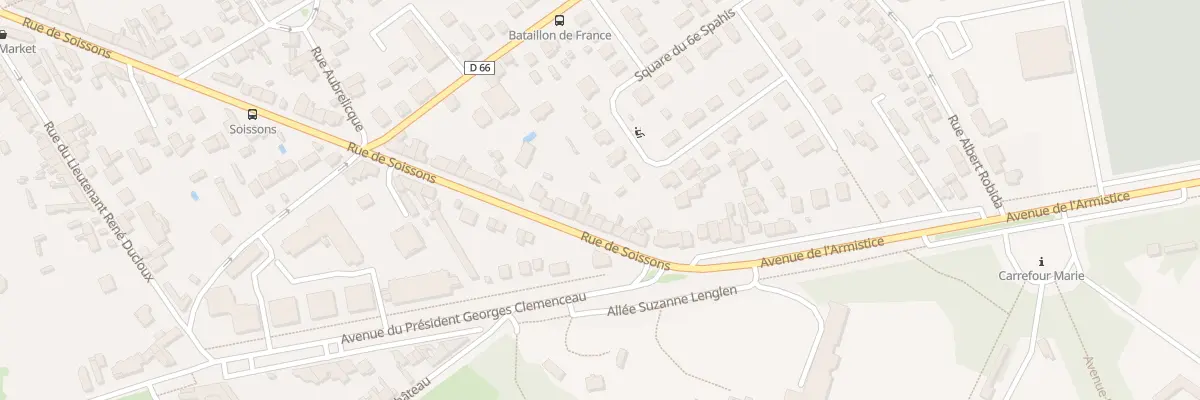 Plan du 75 Rue de Soissons à Compiègne