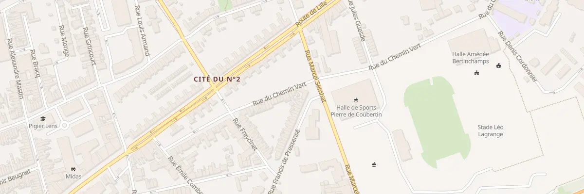 Plan du 58 Rue du Chemin Vert à Lens