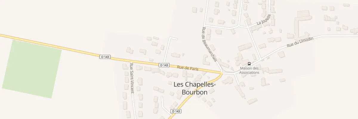 Plan du 6 Rue de Paris aux Chapelles-Bourbon