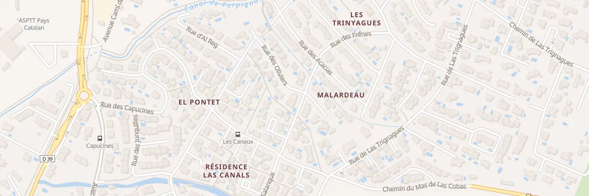Plan du 1 Rue des Oliviers à Canohès