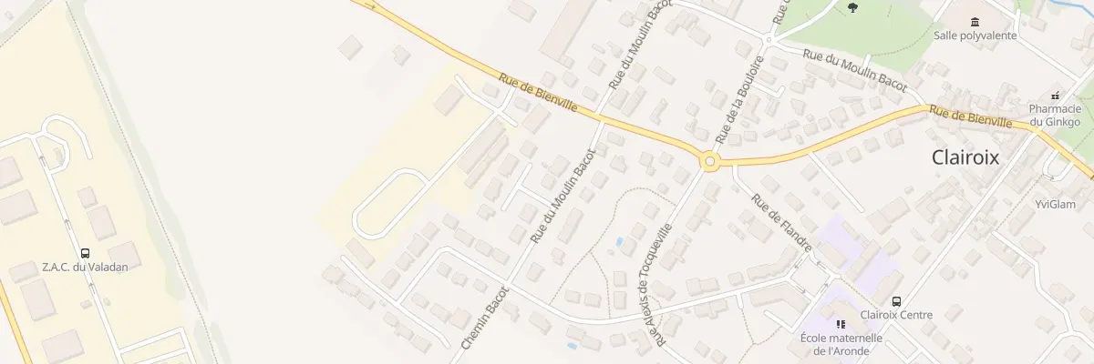 Plan du 22 Rue du Moulin Bacot à Clairoix