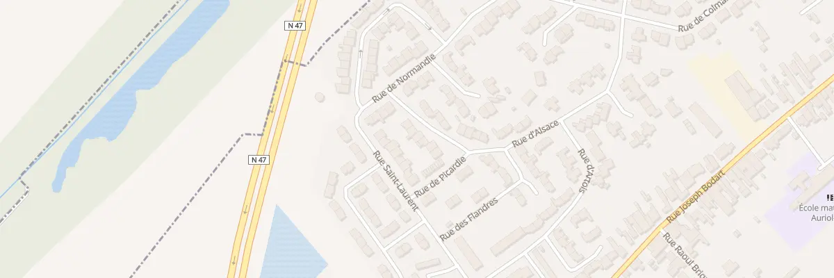 Plan du 6 Rue Alsace à Wingles