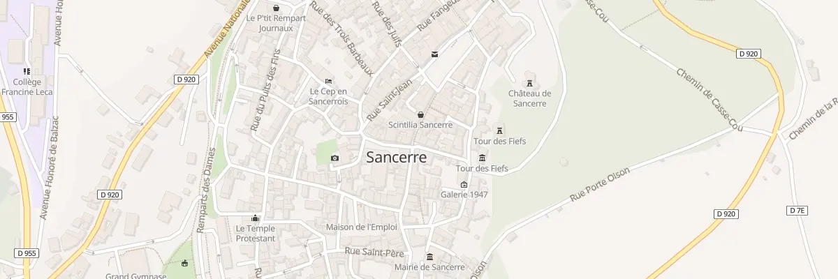 Plan du 2 Rue des Trois Piliers à Sancerre