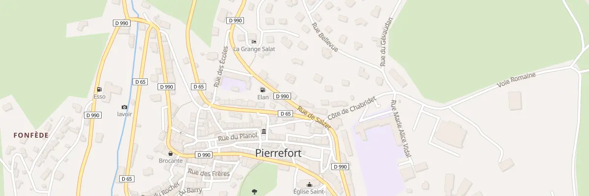 Plan du 16 Rue de Salzet à Pierrefort