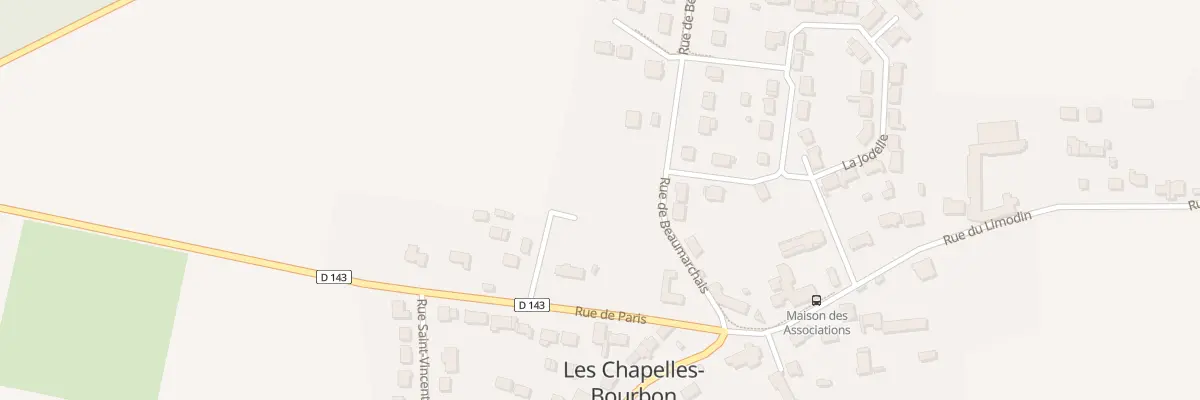 Plan du 5 All de la Tourelle aux Chapelles-Bourbon