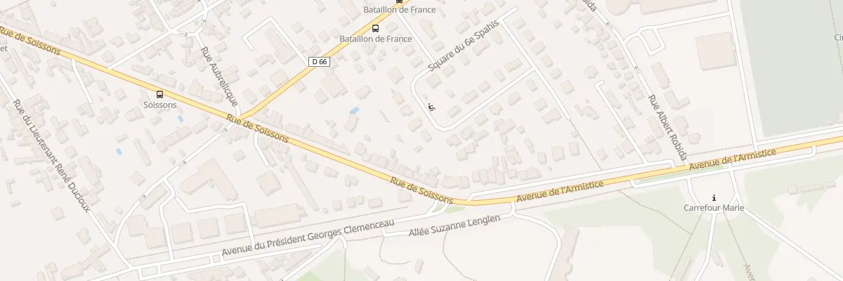 Plan du 41B Sq du 6 Eme Spahis à Compiègne
