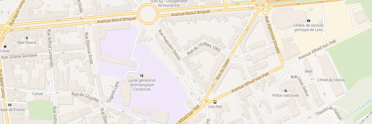 Plan du 17 Rue Augustin Delots à Lens