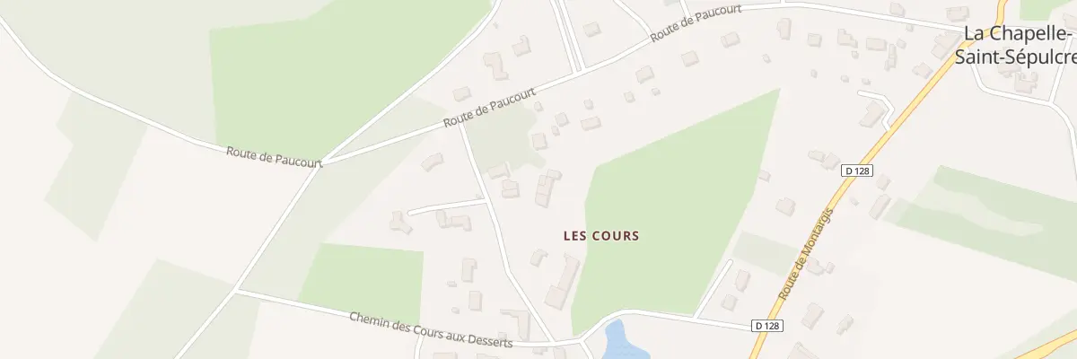 Plan du 336B Rue des Cours à La Chapelle-Saint-Sépulcre