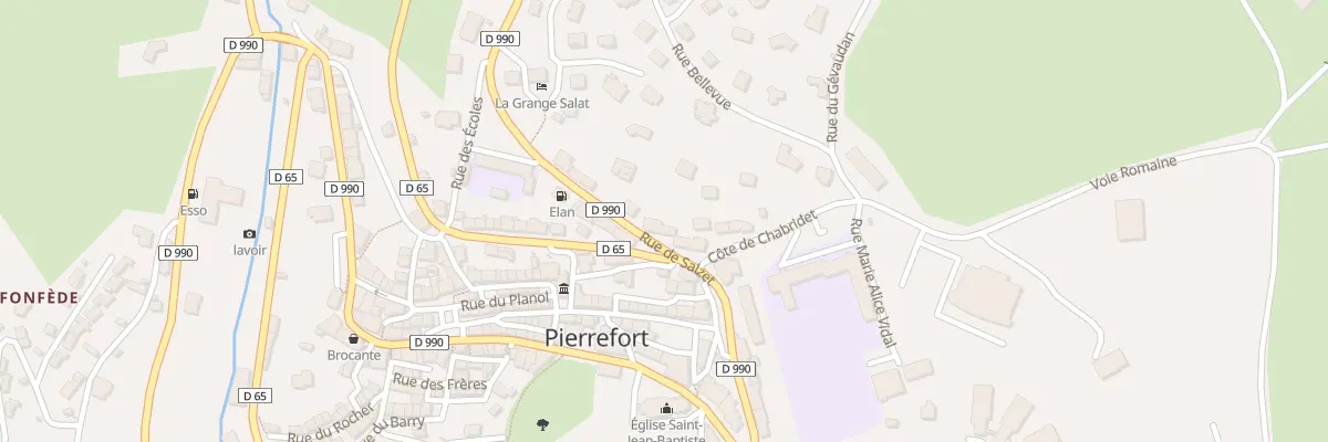 Plan du 14 Rue de Salzet à Pierrefort