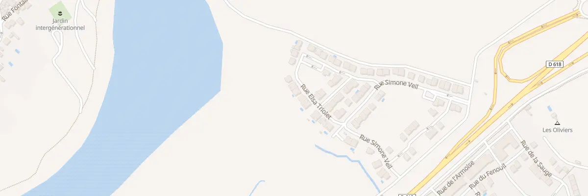 Plan du 17 Rue Elsa Triolet au Boulou