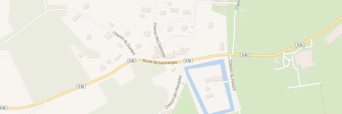 Plan du 6 Rte de Santranges à Belleville-sur-Loire