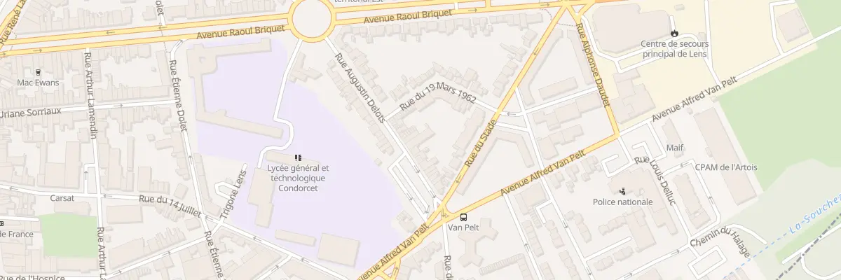 Plan du 21 Rue Augustin Delots à Lens