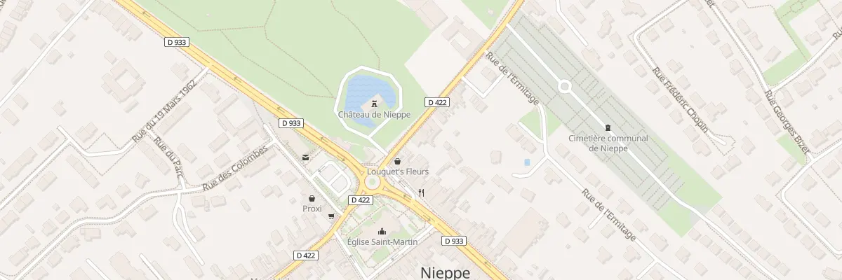 Plan du 62 Rue de Warneton à Nieppe