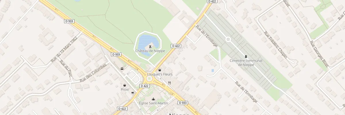 Plan du 70 Rue de Warneton à Nieppe