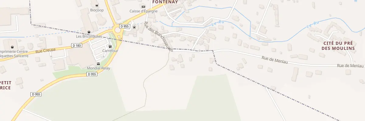 Plan du 67 Rue de Meniau à Sancerre