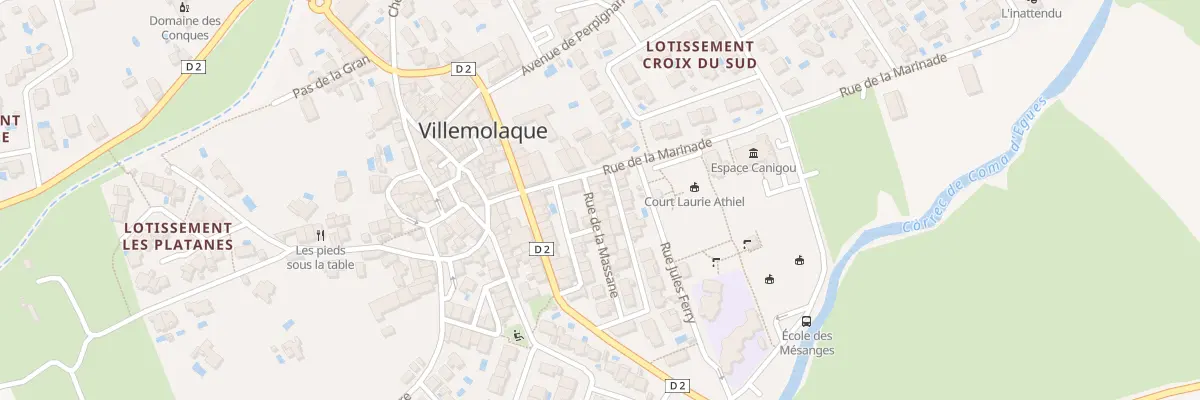 Plan du 10 Rue de la Massane à Villemolaque