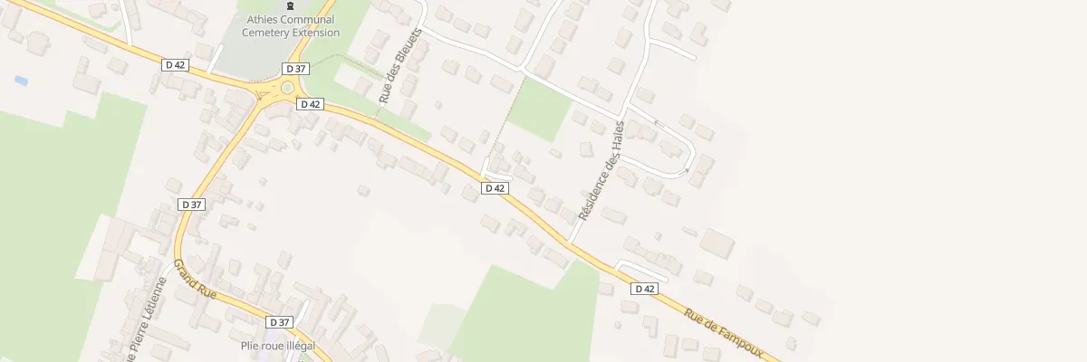 Plan du 14 Rue de Fampoux à Athies