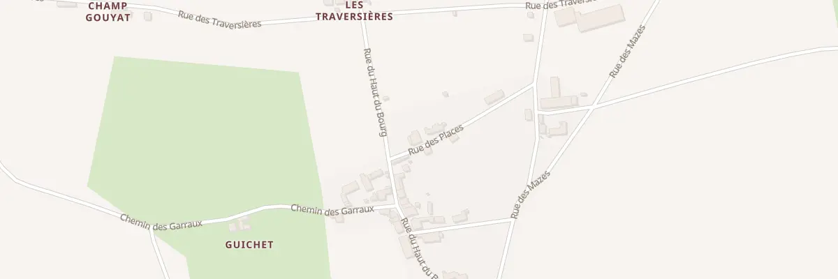 Plan du 55 Rue des Places à Louroux-Bourbonnais