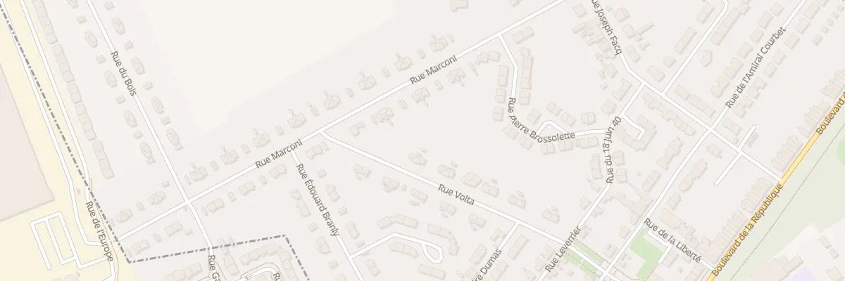 Plan du 34 Rue Volta à Vendin-le-Vieil