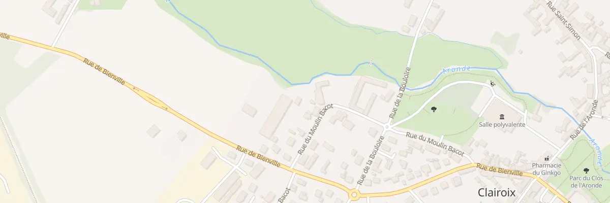Plan du 12 Rue du Moulin Bacot à Clairoix