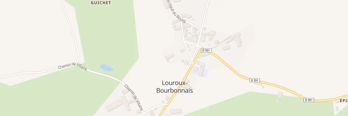 Plan du 5028 Le Bourg à Louroux-Bourbonnais